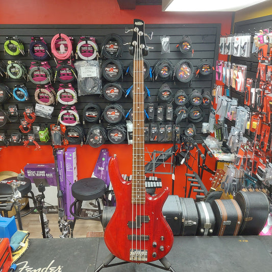 2000's Ibanez Gio Soundgear PJ Bass - Red (USED) "Missing Battery Cover Plate"