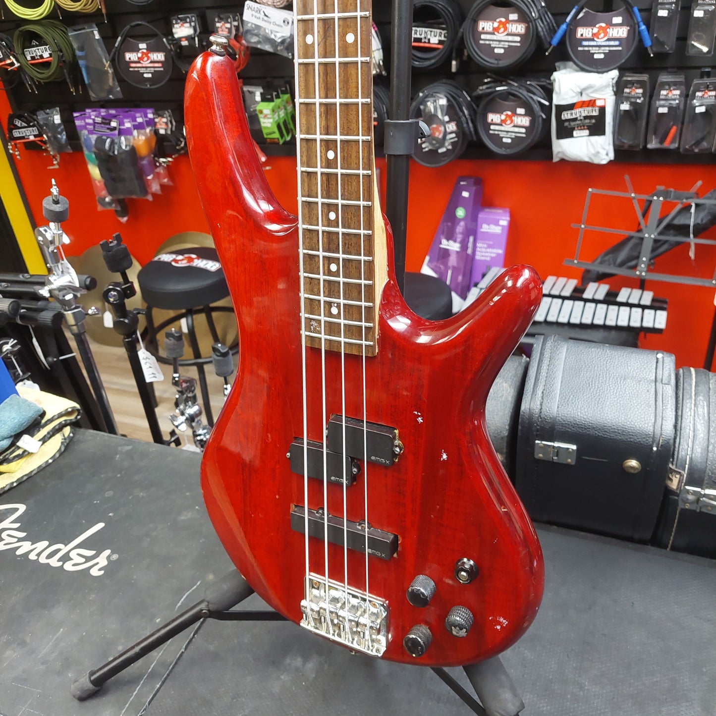 2000's Ibanez Gio Soundgear PJ Bass - Red (USED) "Missing Battery Cover Plate"