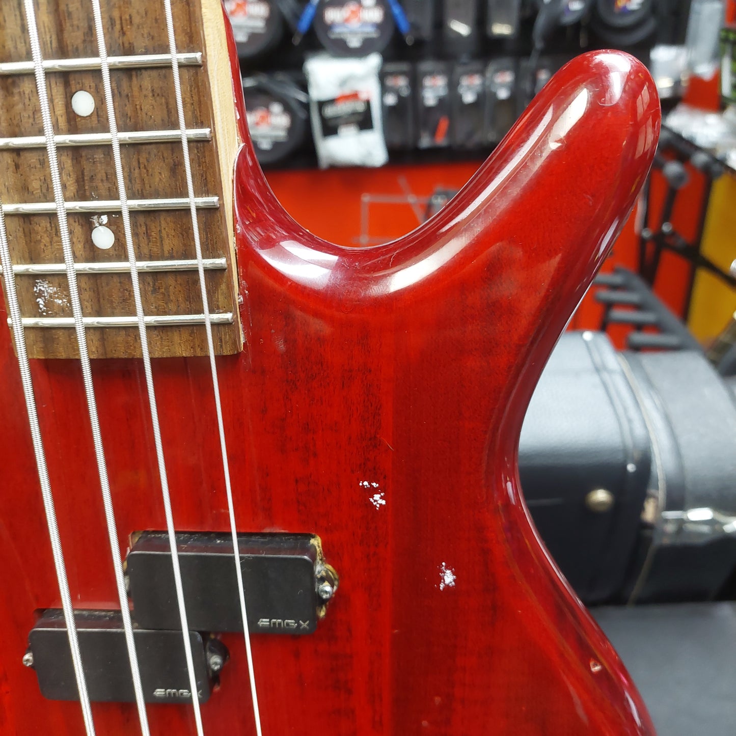 2000's Ibanez Gio Soundgear PJ Bass - Red (USED) "Missing Battery Cover Plate"