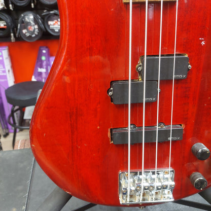 2000's Ibanez Gio Soundgear PJ Bass - Red (USED) "Missing Battery Cover Plate"