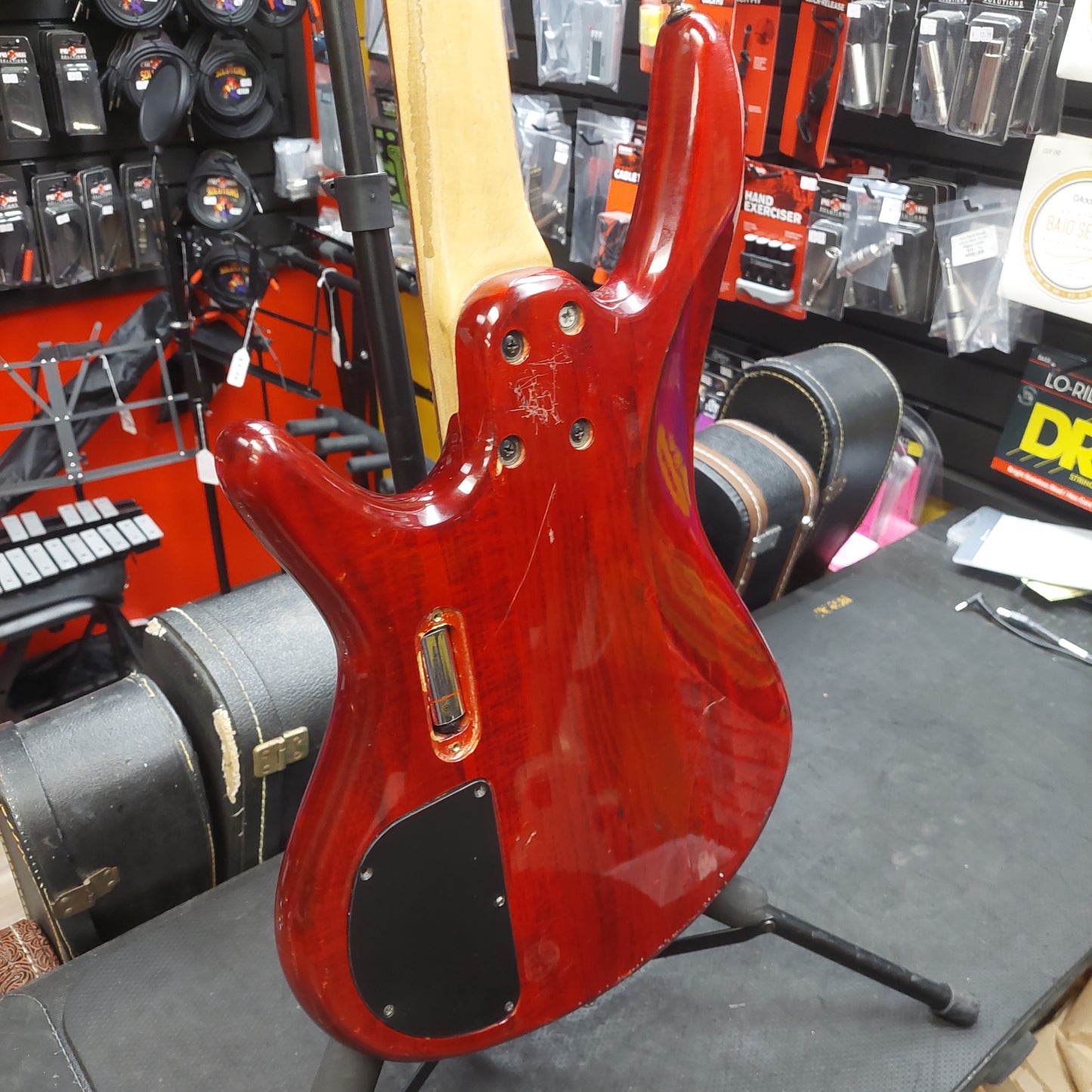 2000's Ibanez Gio Soundgear PJ Bass - Red (USED) "Missing Battery Cover Plate"