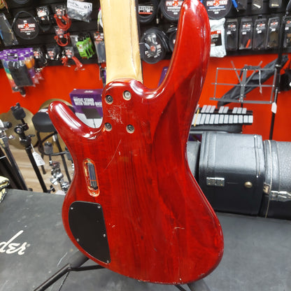 2000's Ibanez Gio Soundgear PJ Bass - Red (USED) "Missing Battery Cover Plate"