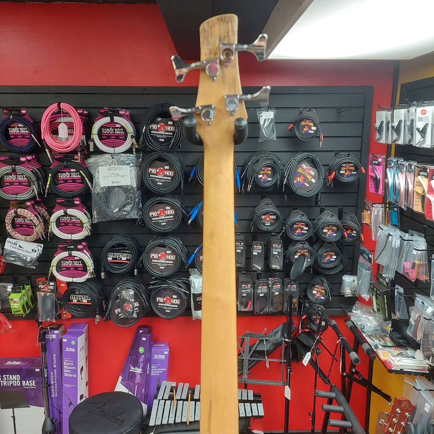 2000's Ibanez Gio Soundgear PJ Bass - Red (USED) "Missing Battery Cover Plate"