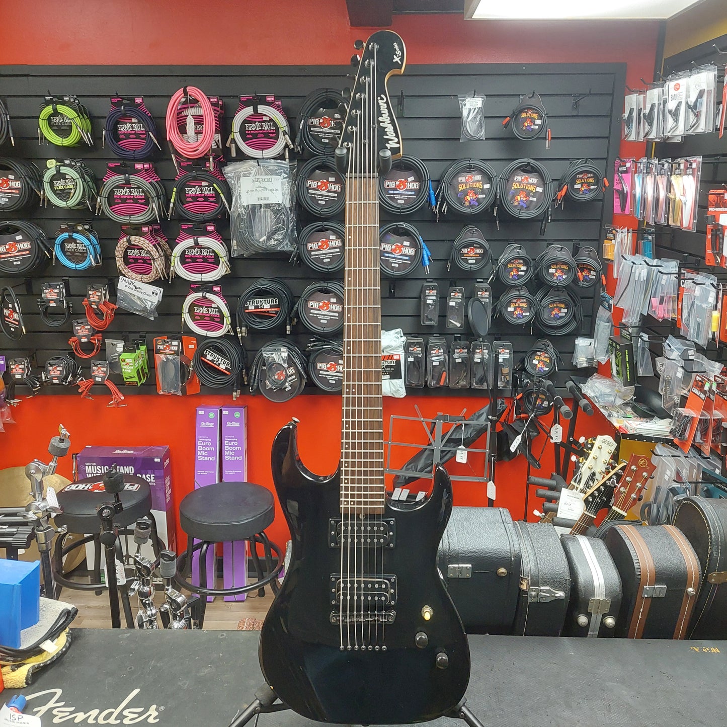 2000's Washburn X Series 7-String Electric Guitar - Black SN# 0C05121666