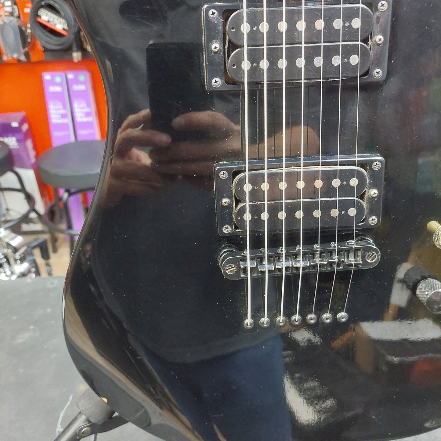 2000's Washburn X Series 7-String Electric Guitar - Black SN# 0C05121666