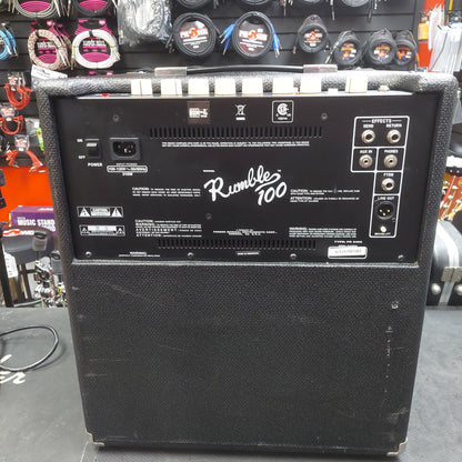 2017 Fender Rumble 100 (V3) Bass Amplifier 1x12" 100 Watts SN# ICTJ17357283