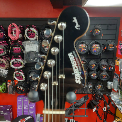 2010 Fender Starcaster HSS Strat Electric Guitar - Black SN# ICS10069957
