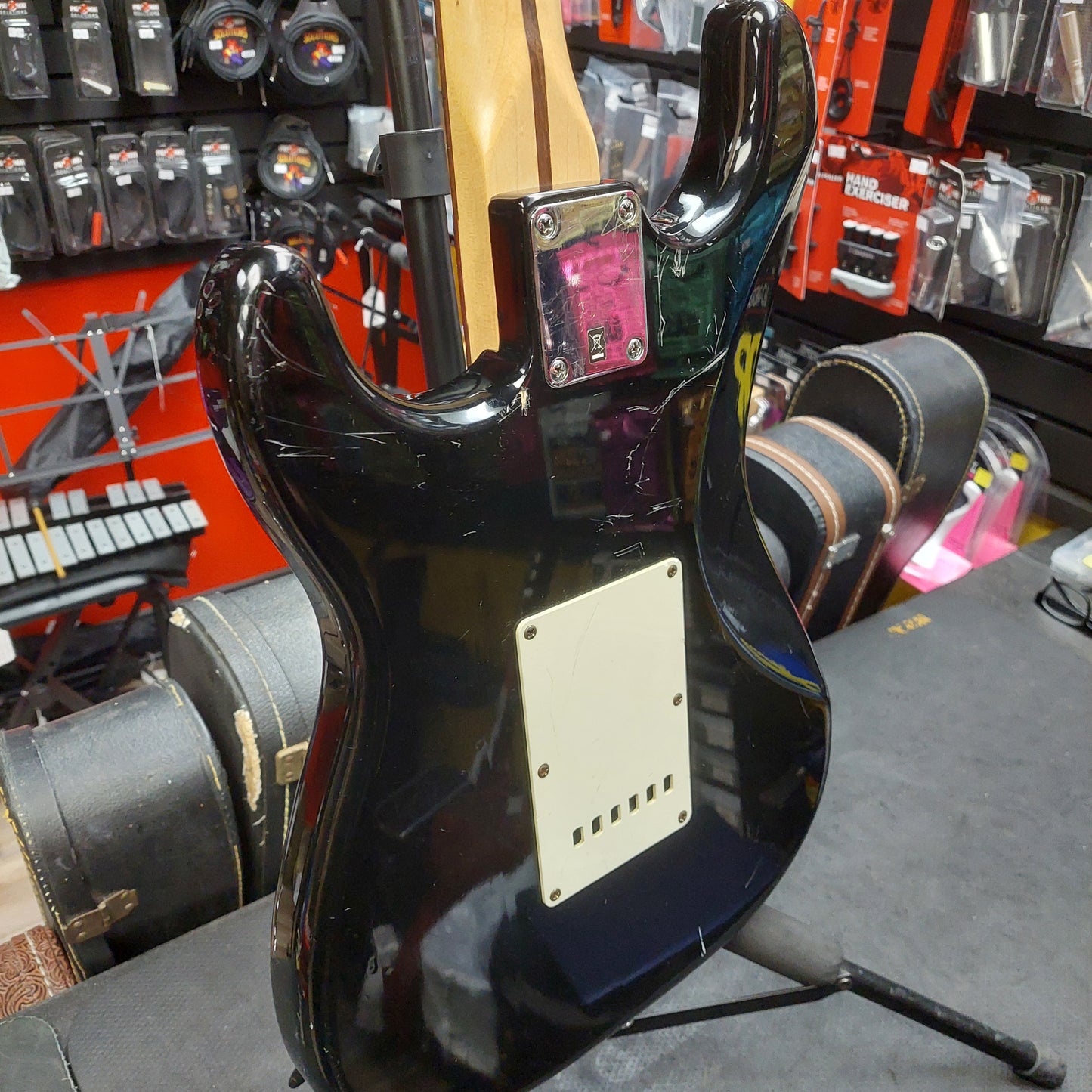 2010 Fender Starcaster HSS Strat Electric Guitar - Black SN# ICS10069957