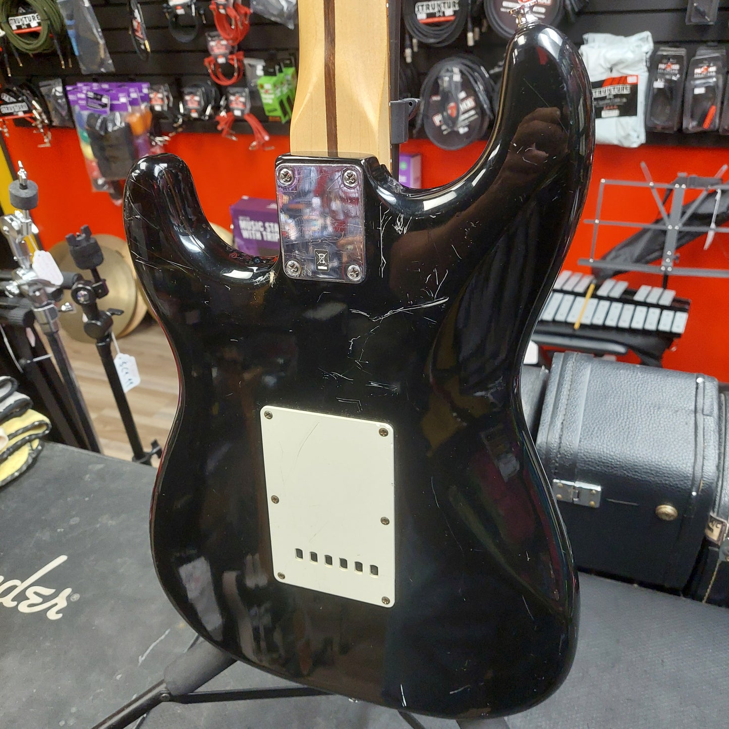 2010 Fender Starcaster HSS Strat Electric Guitar - Black SN# ICS10069957