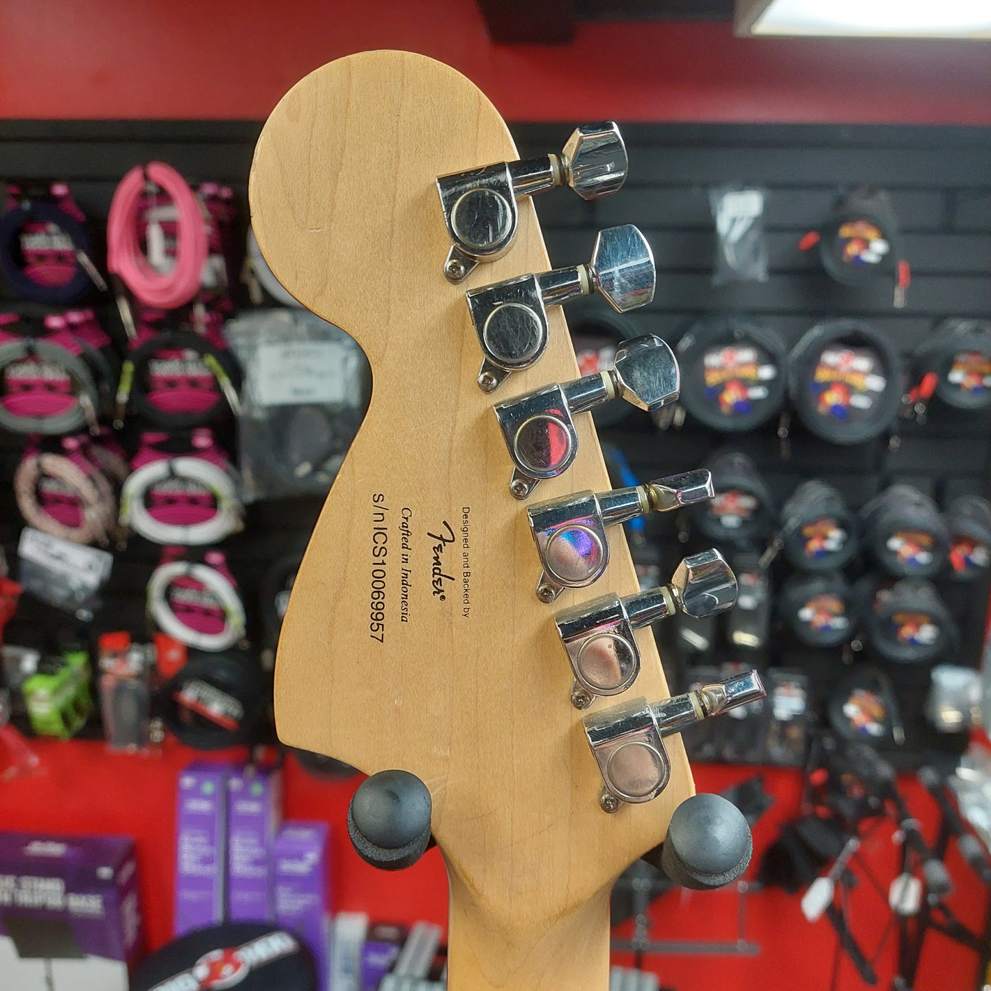 2010 Fender Starcaster HSS Strat Electric Guitar - Black SN# ICS10069957