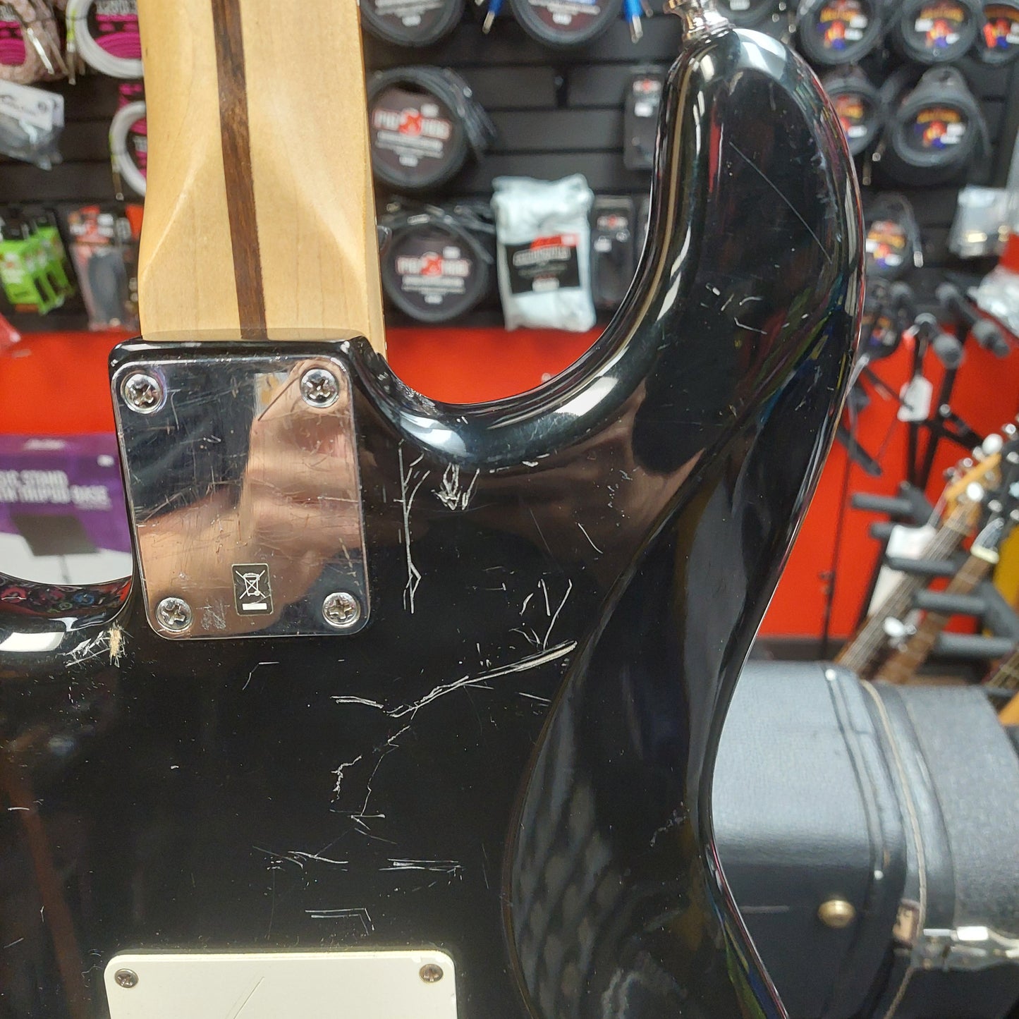 2010 Fender Starcaster HSS Strat Electric Guitar - Black SN# ICS10069957