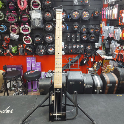 2020's Traveler Guitar ULB1716 4-String Bass Guitar - Black w/ Gig Bag