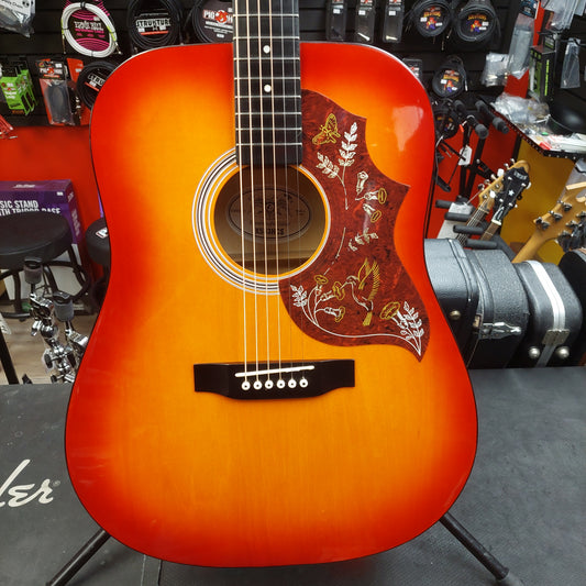 Kay K553HCS Hummingbird Style Dreadnought Acoustic Guitar - Cherry Sunburst (USED) SN# 03090001