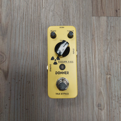 Donner Yellow Fall True Bypass Effects Pedal (USED)