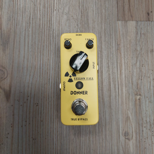 Donner Yellow Fall True Bypass Effects Pedal (USED)