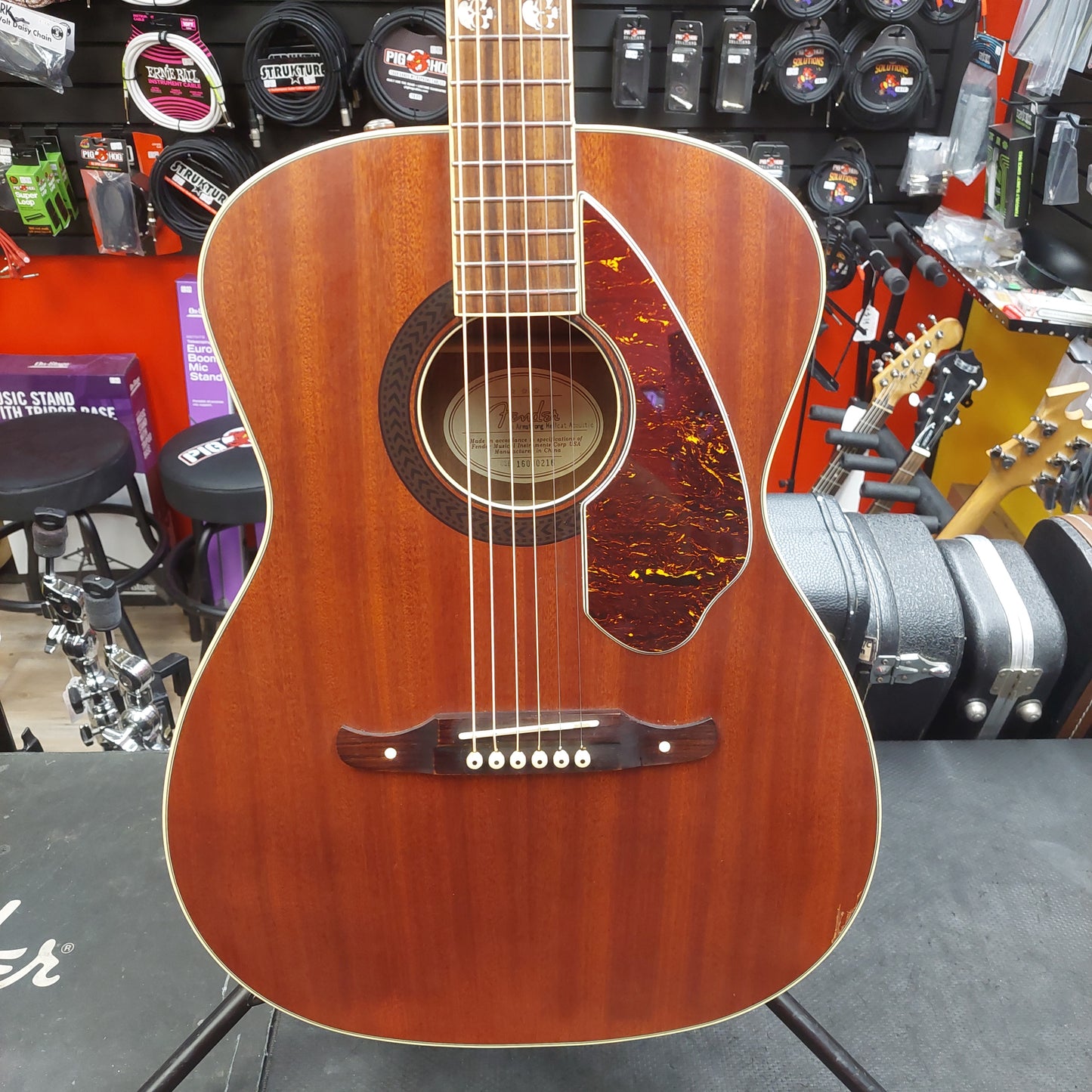 2016 Fender Tim Armstrong Hellcat Acoustic/Electric Guitar - Satin Natural Finish SN# CSE16000216