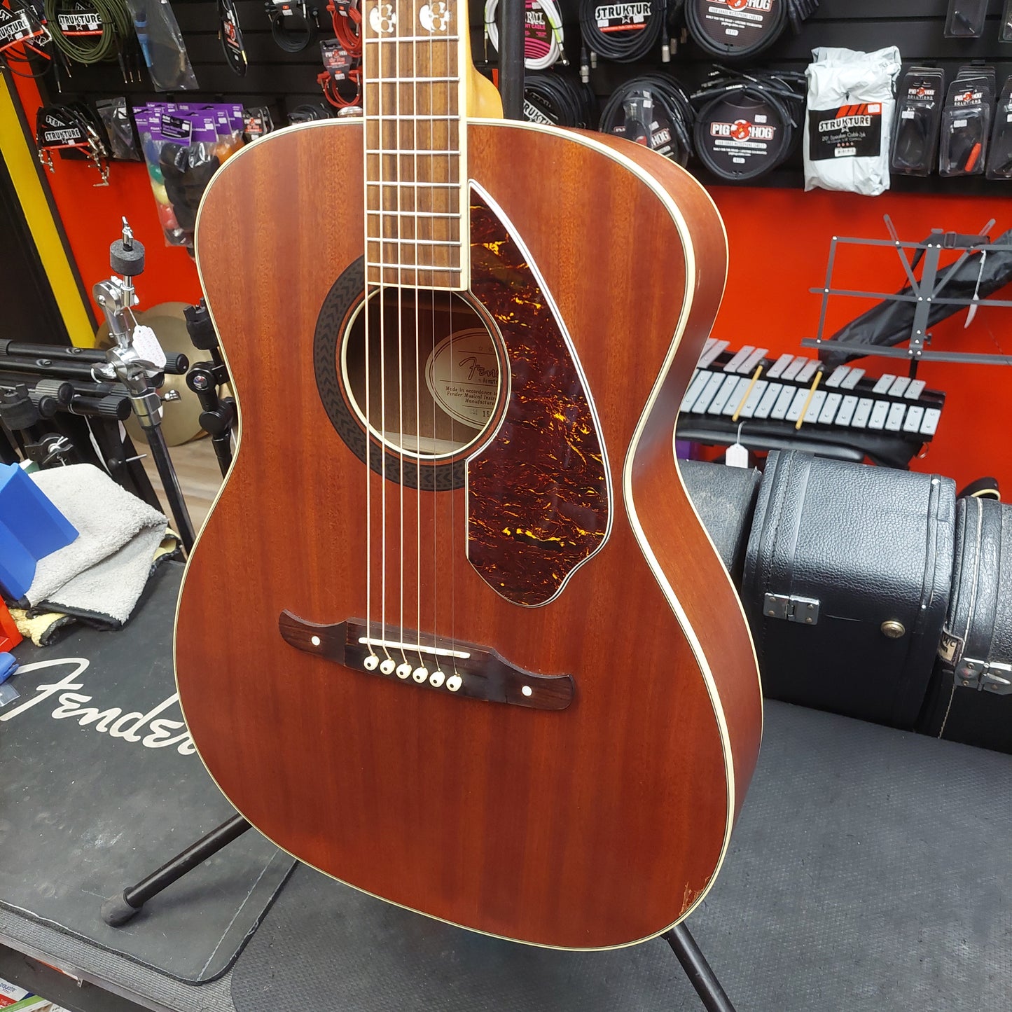 2016 Fender Tim Armstrong Hellcat Acoustic/Electric Guitar - Satin Natural Finish SN# CSE16000216