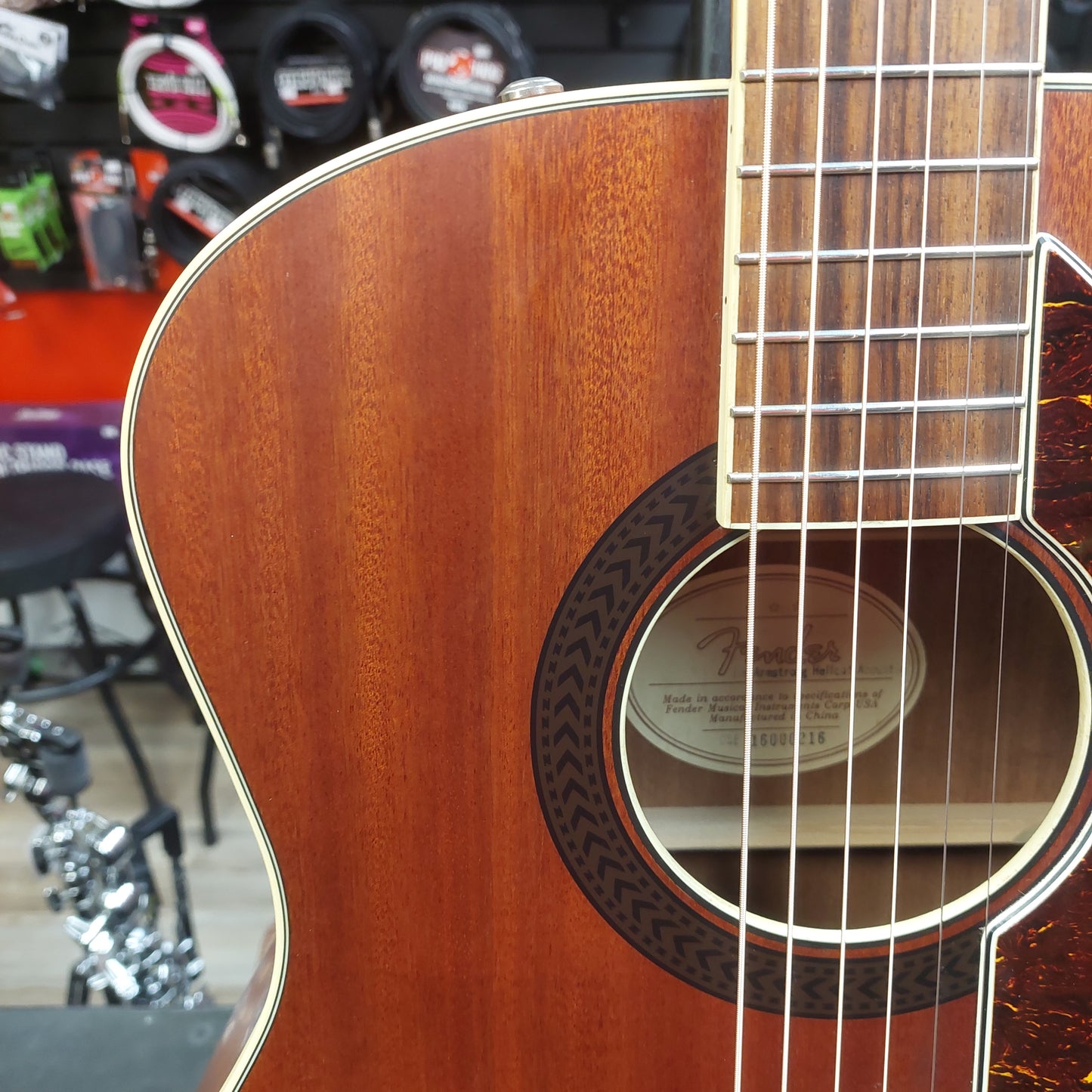 2016 Fender Tim Armstrong Hellcat Acoustic/Electric Guitar - Satin Natural Finish SN# CSE16000216