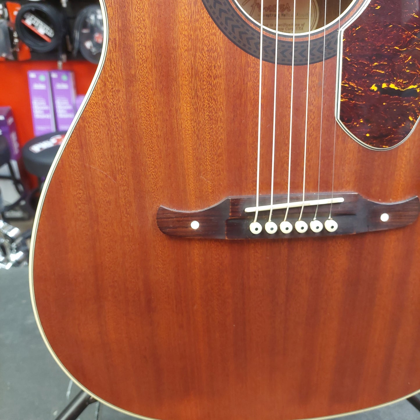 2016 Fender Tim Armstrong Hellcat Acoustic/Electric Guitar - Satin Natural Finish SN# CSE16000216