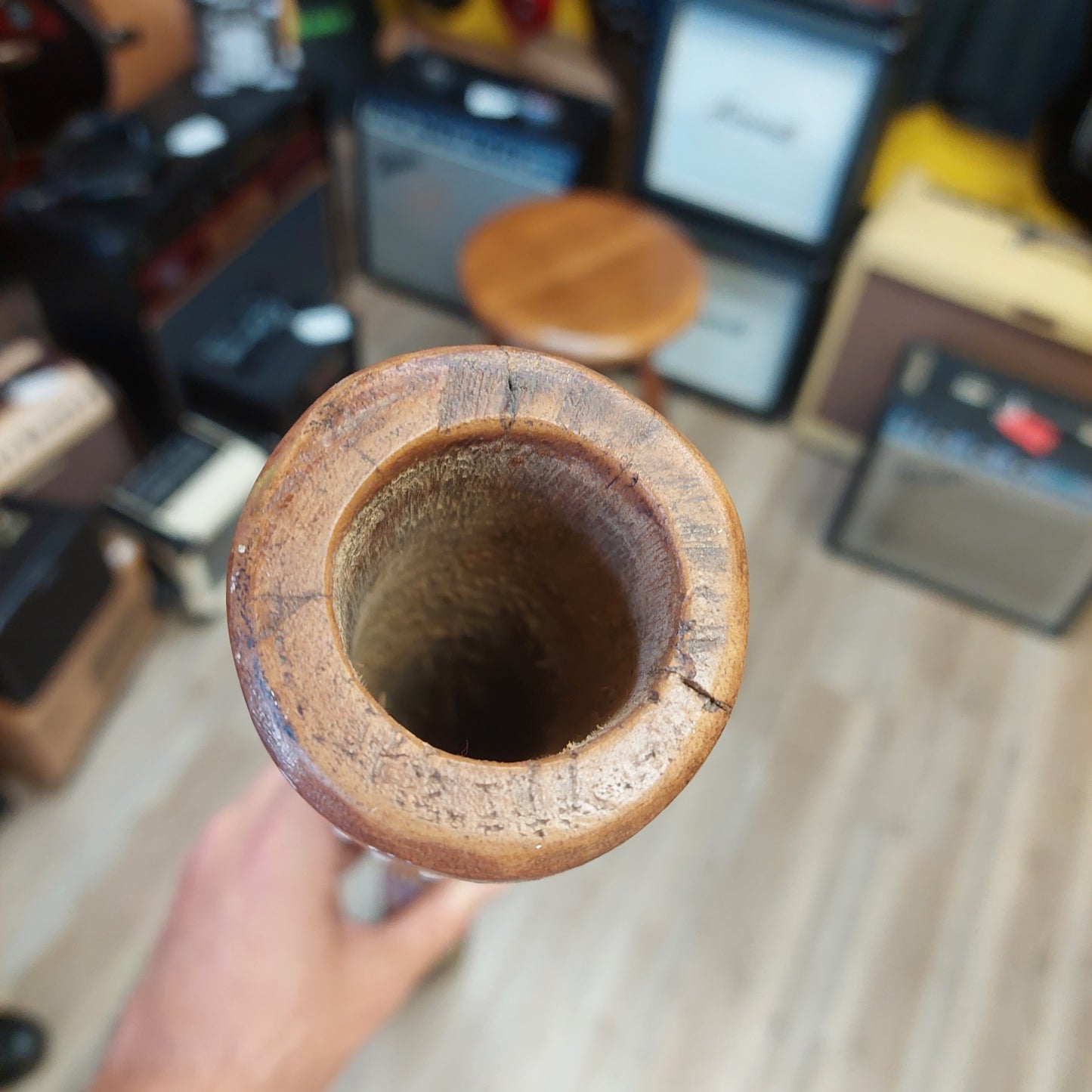 Didgeridoo 60" Aboriginal Wind Instrument w/ Dragon Design - Wood Body (USED)