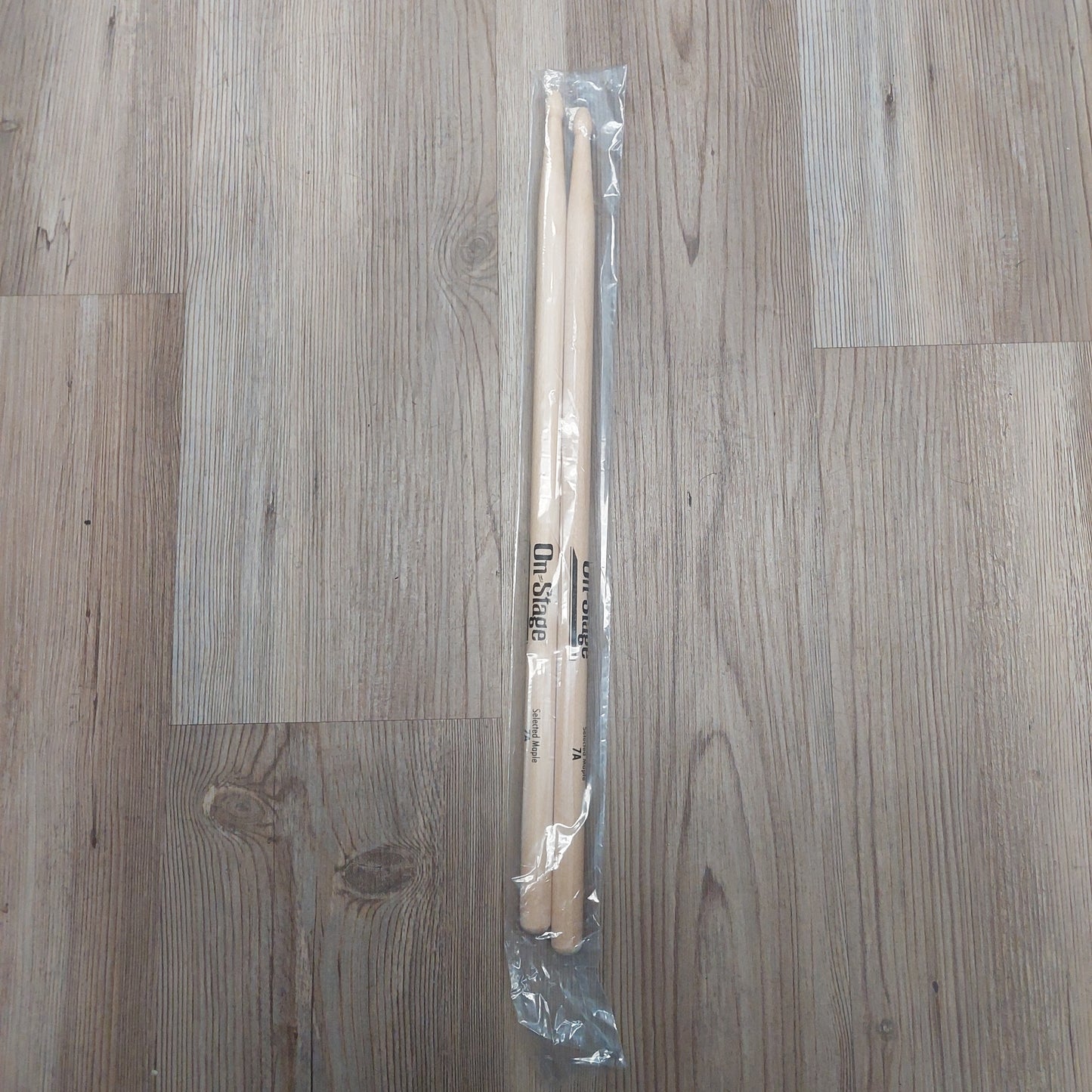 On-Stage MW7A Drum Sticks Selected Maple - Wood Tip