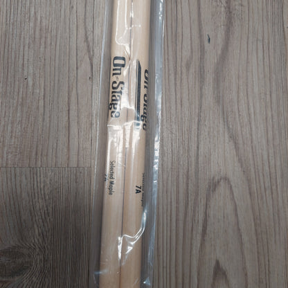 On-Stage MW7A Drum Sticks Selected Maple - Wood Tip