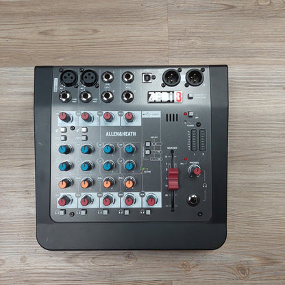 Allen & Heath ZEDi 8 Mixing Board w/ Power Supply & USB Cable (USED) SN# ZI8X-001005433