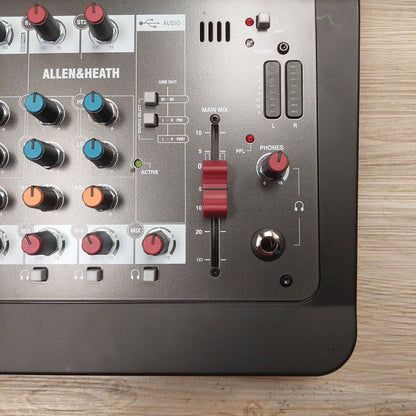 Allen & Heath ZEDi 8 Mixing Board w/ Power Supply & USB Cable (USED) SN# ZI8X-001005433