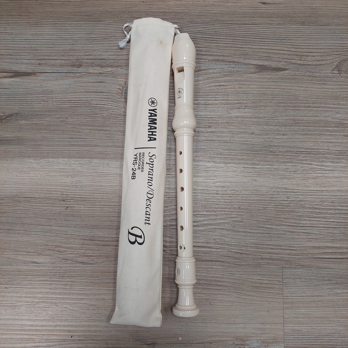 Yamaha YRS-24B Soprano/Descant Recorder Baroque (USED) "Cleaned & Sanitized"