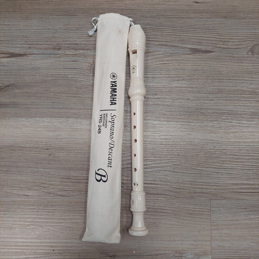 Yamaha YRS-24B Soprano/Descant Recorder Baroque (USED) "Cleaned & Sanitized"