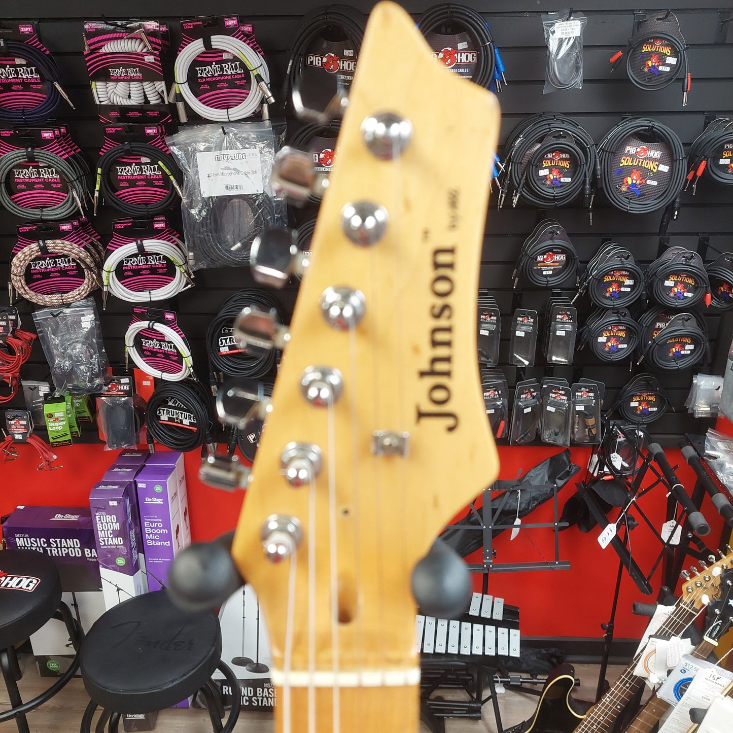 Johnson Tele Style Electric Guitar - Vintage White (USED)