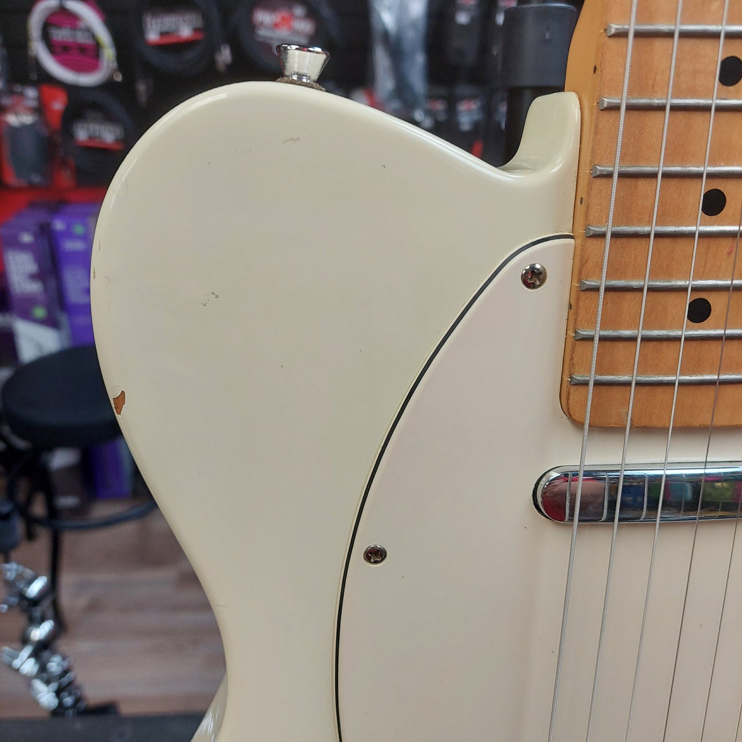 Johnson Tele Style Electric Guitar - Vintage White (USED)
