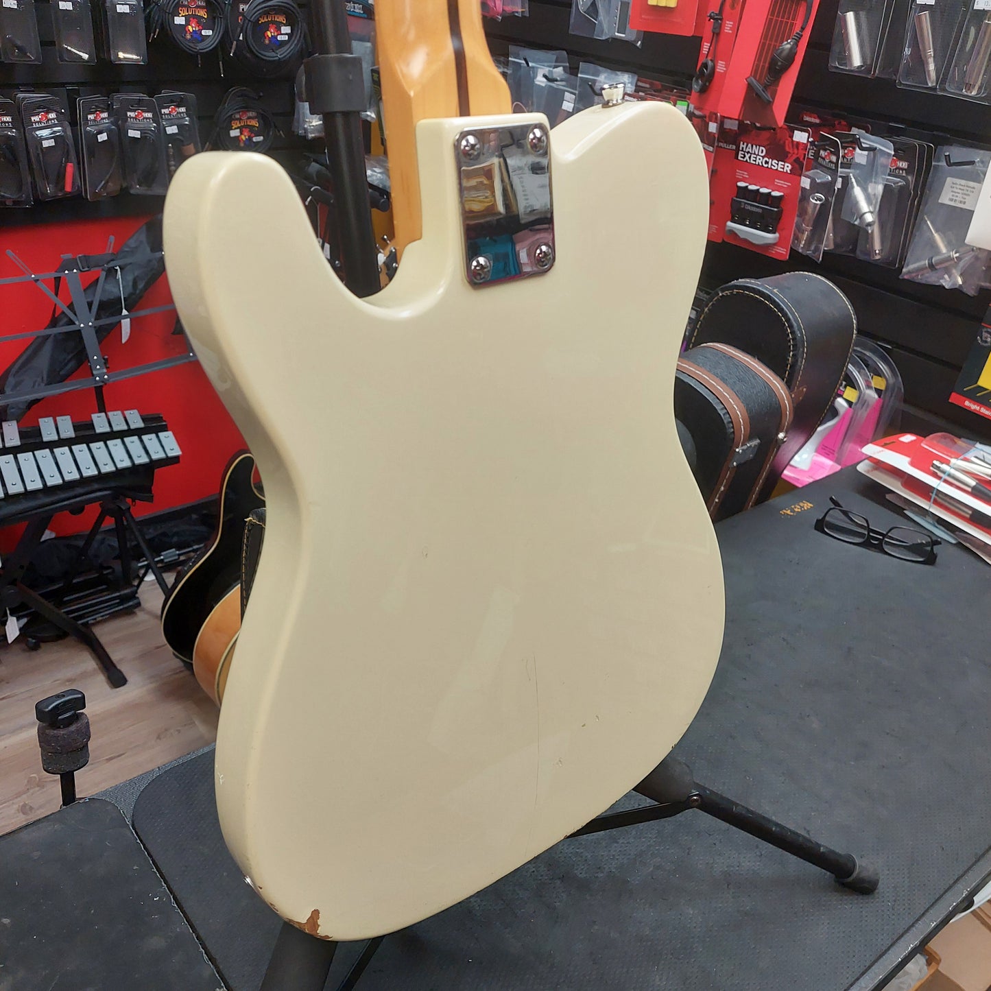 Johnson Tele Style Electric Guitar - Vintage White (USED)