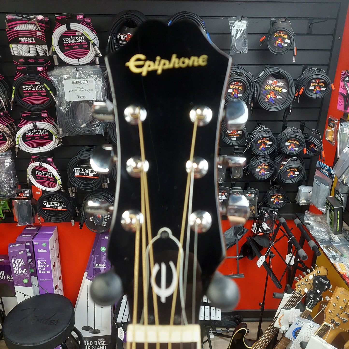 2015 Epiphone PR-4ENA Acoustic/Electric Guitar - Natural Gloss SN# 1505112365