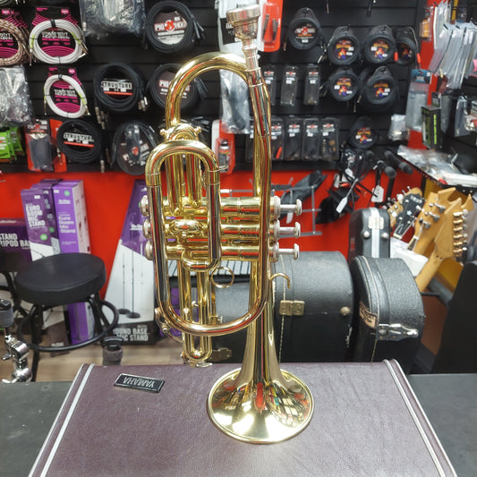 Yamaha YCR2310 Trumpet w/ Hardcase SN# 203009A "Made In Japan" Has Small Dent In Mouthpiece Tubing & Stuck Slide "Sold As Is"
