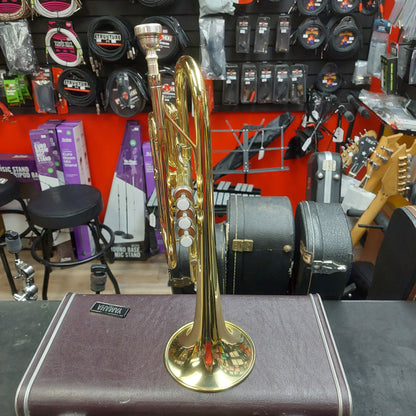 Yamaha YCR2310 Trumpet w/ Hardcase SN# 203009A "Made In Japan" Has Small Dent In Mouthpiece Tubing & Stuck Slide "Sold As Is"