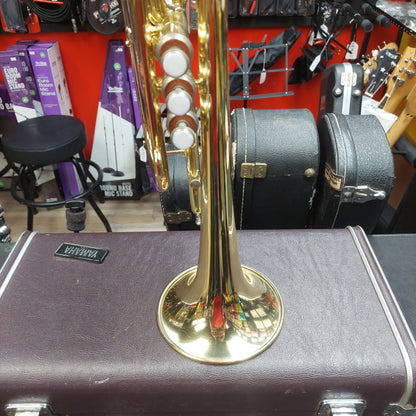 Yamaha YCR2310 Trumpet w/ Hardcase SN# 203009A "Made In Japan" Has Small Dent In Mouthpiece Tubing & Stuck Slide "Sold As Is"