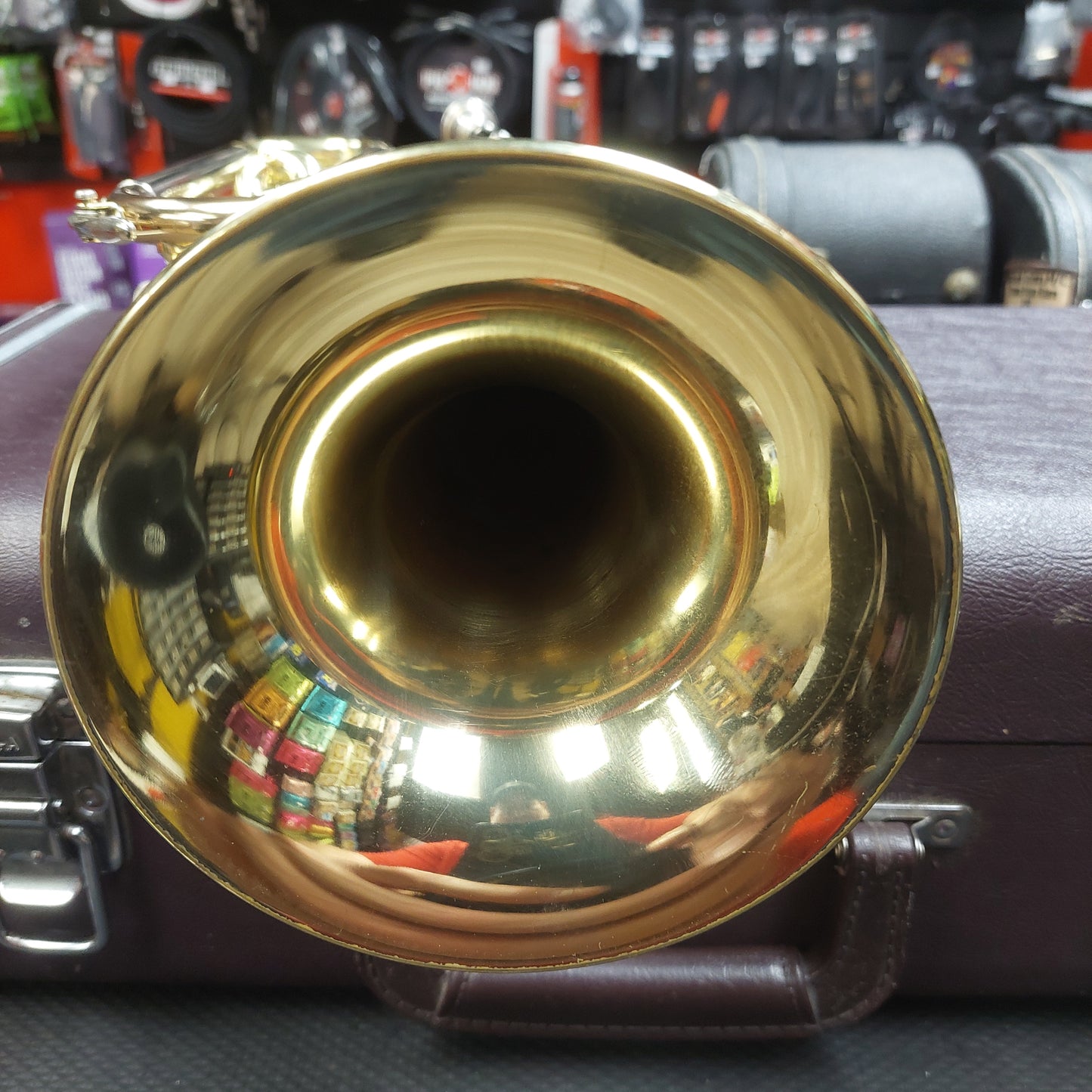 Yamaha YCR2310 Trumpet w/ Hardcase SN# 203009A "Made In Japan" Has Small Dent In Mouthpiece Tubing & Stuck Slide "Sold As Is"