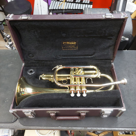 Yamaha YCR2310 Trumpet w/ Hardcase SN# 203009A "Made In Japan" Has Small Dent In Mouthpiece Tubing & Stuck Slide "Sold As Is"