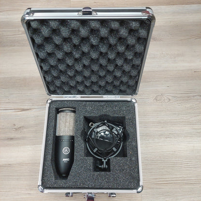 AKG P220 Project Studio Condenser Microphone w/ Shock Mount & AKG Hard Case (USED)