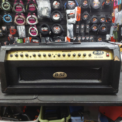 2000's B-52 Stealth Series LG-100A 100-Watt Solid State Guitar Amplifier Head w/ Power Supply (USED) SN# AFL01