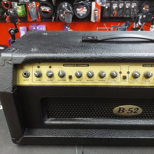 2000's B-52 Stealth Series LG-100A 100-Watt Solid State Guitar Amplifier Head w/ Power Supply (USED) SN# AFL01