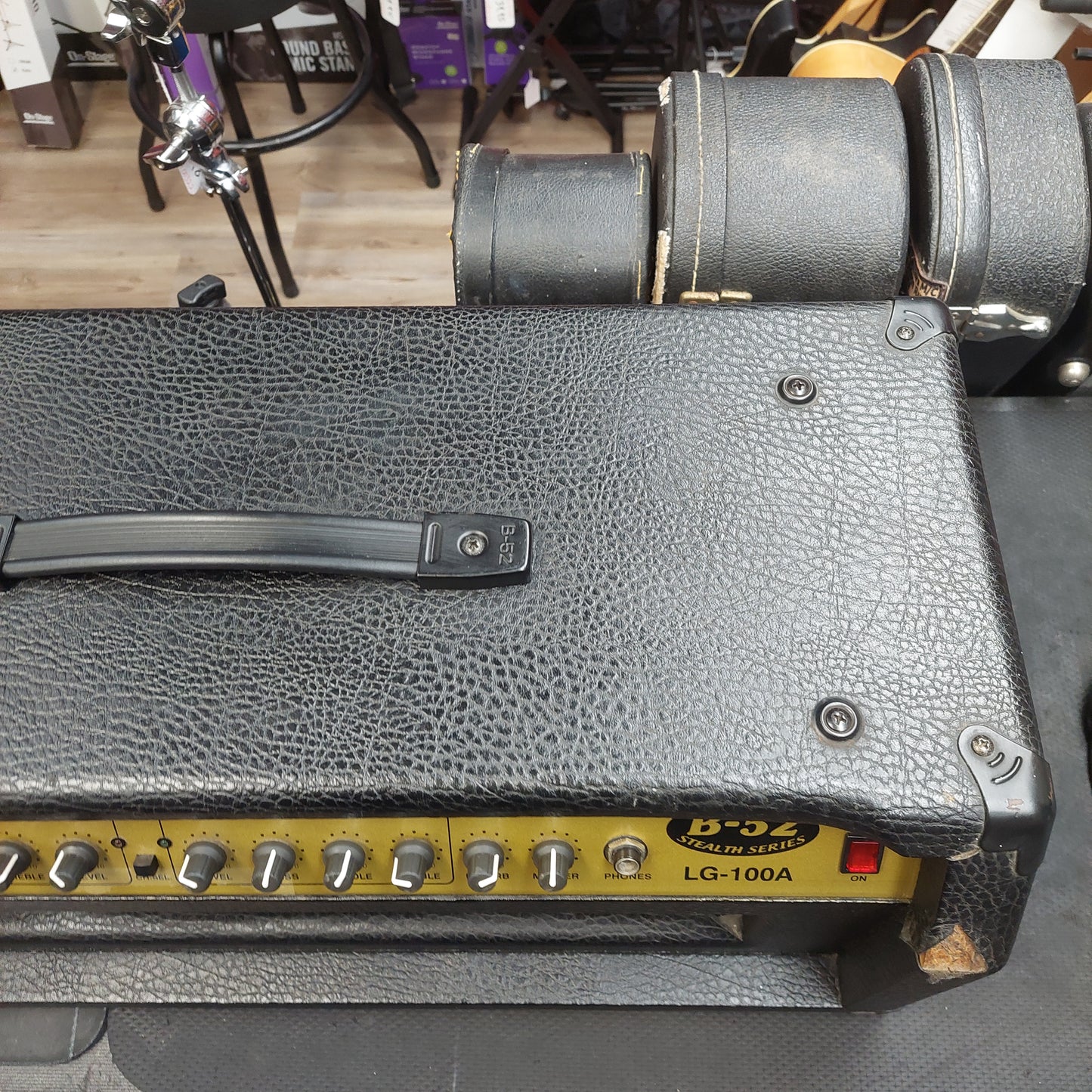 2000's B-52 Stealth Series LG-100A 100-Watt Solid State Guitar Amplifier Head w/ Power Supply (USED) SN# AFL01