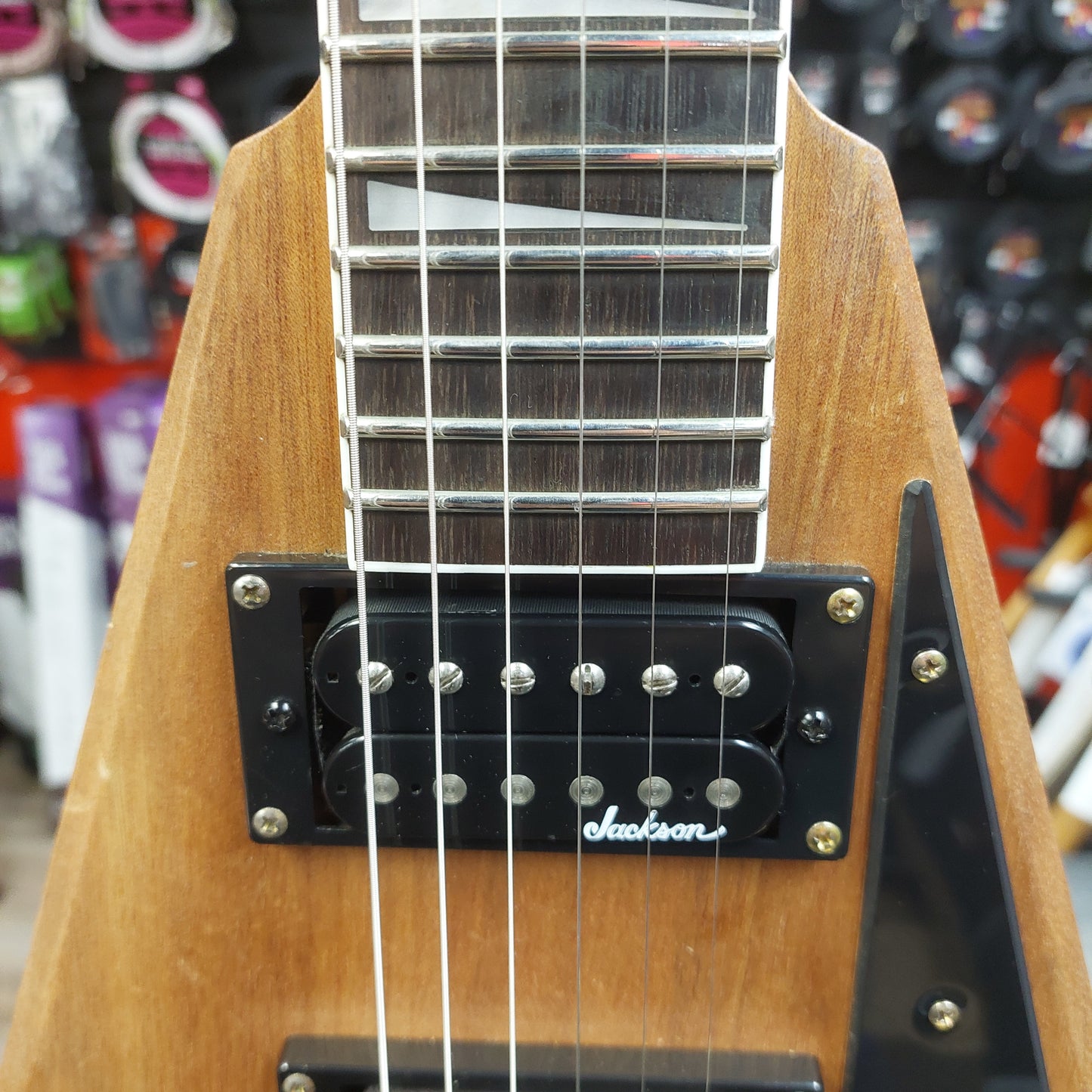 2019 Jackson JS Series Rhoads JS32T FSR Amaranth Fingerboard, Natural Oil  SN# CWJ1940625
