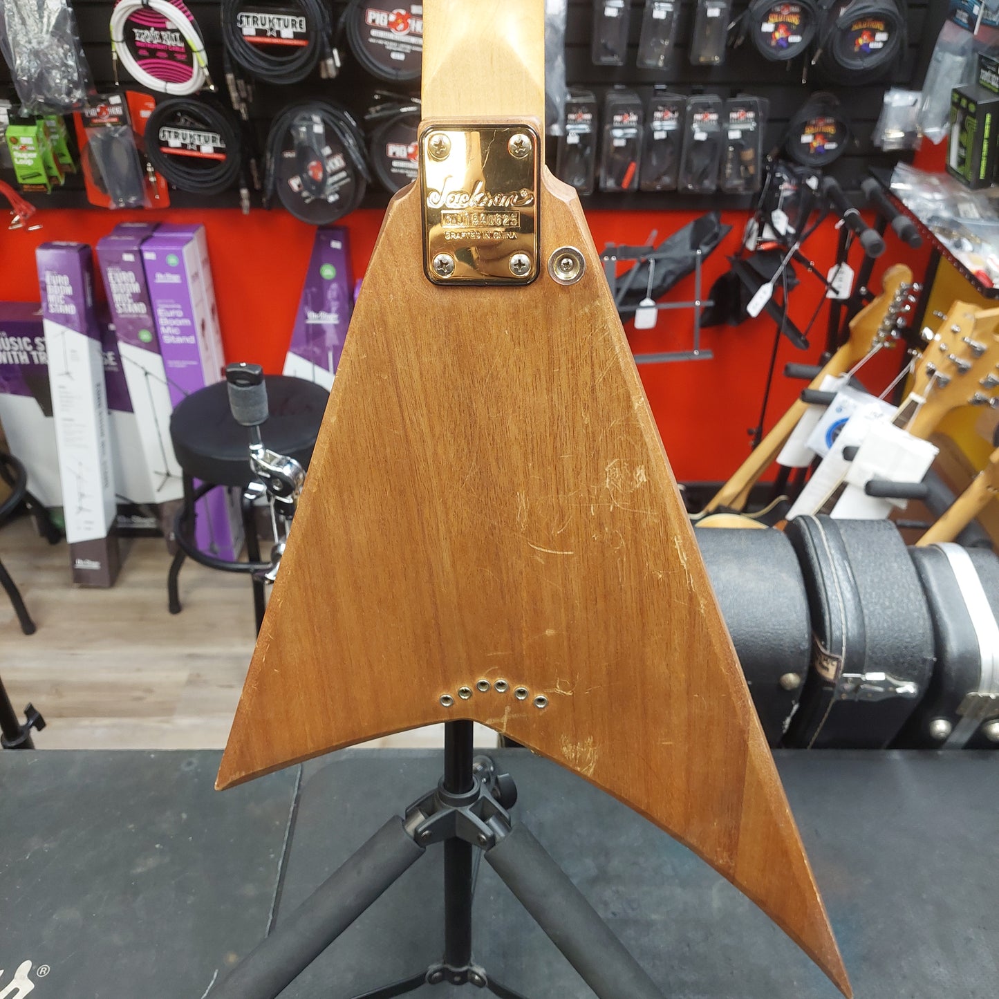 2019 Jackson JS Series Rhoads JS32T FSR Amaranth Fingerboard, Natural Oil  SN# CWJ1940625