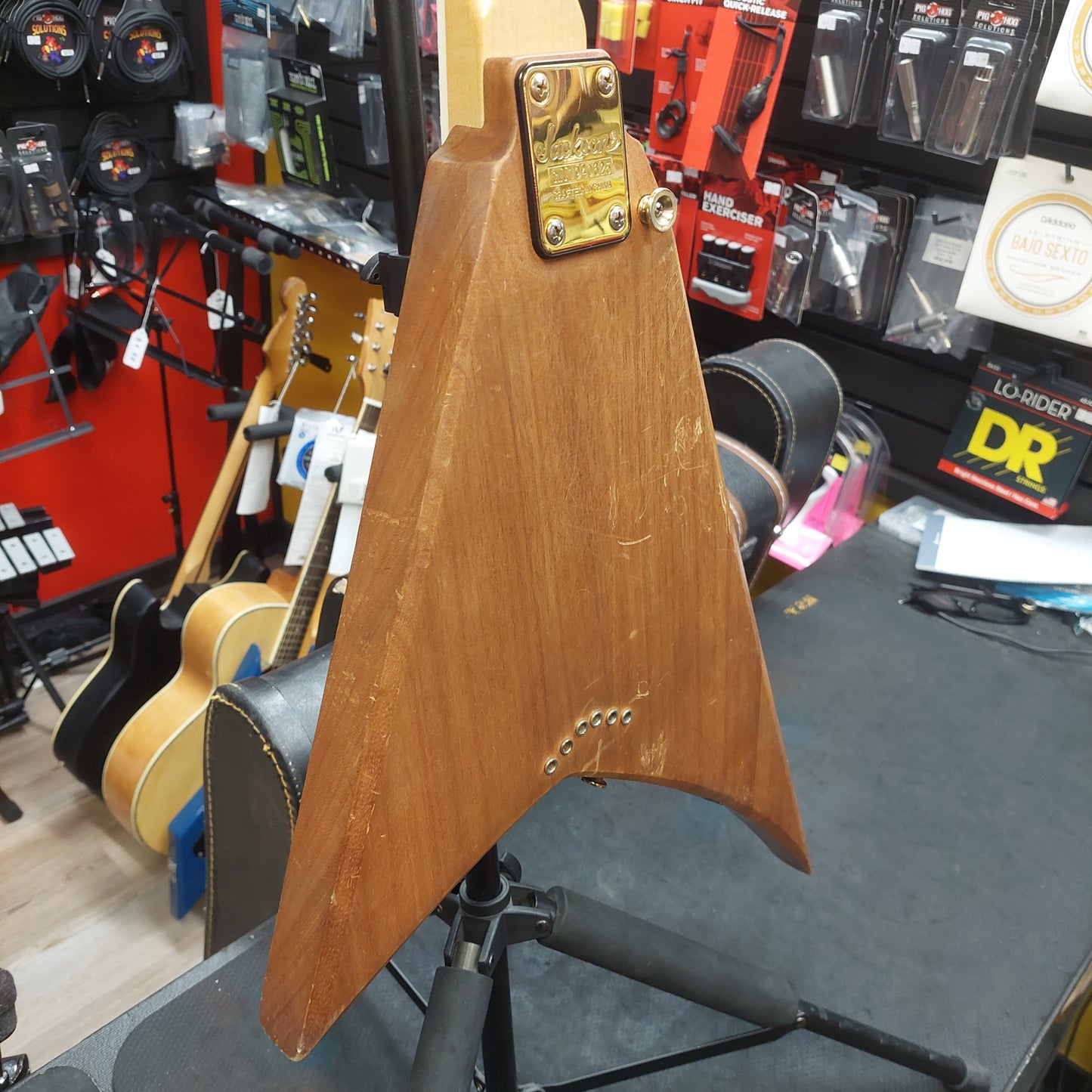 2019 Jackson JS Series Rhoads JS32T FSR Amaranth Fingerboard, Natural Oil  SN# CWJ1940625