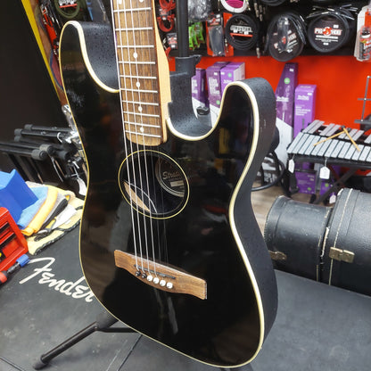 2008 Fender Stratacoustic Electric Acoustic Guitar - Black Gloss SN# 08060471 "Sold As Is" (Has High Action Truss Rod Is Maxed out)