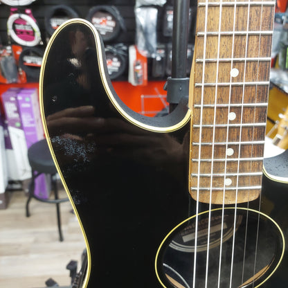 2008 Fender Stratacoustic Electric Acoustic Guitar - Black Gloss SN# 08060471 "Sold As Is" (Has High Action Truss Rod Is Maxed out)