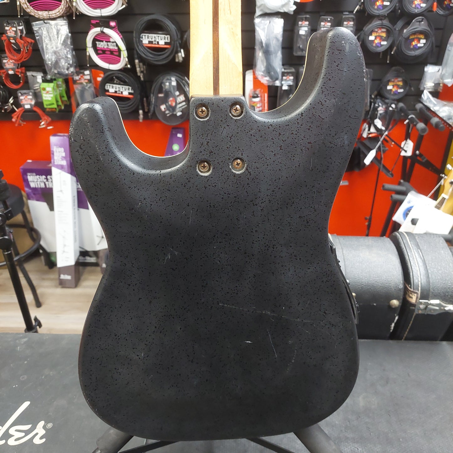 2008 Fender Stratacoustic Electric Acoustic Guitar - Black Gloss SN# 08060471 "Sold As Is" (Has High Action Truss Rod Is Maxed out)