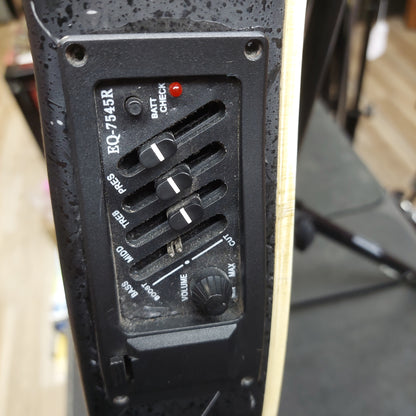 2008 Fender Stratacoustic Electric Acoustic Guitar - Black Gloss SN# 08060471 "Sold As Is" (Has High Action Truss Rod Is Maxed out)